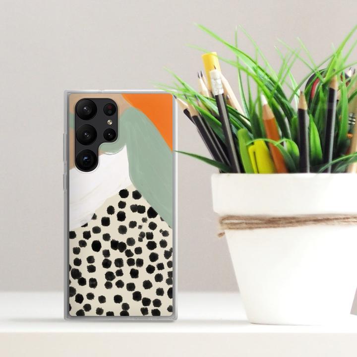 Produktbild DeinDesign Silikon Hülle für Samsung Galaxy S23 Ultra Handyhülle Case Smartphone Schutzhülle Abstrakt Boho (Samsung Galaxy S23 Ultra)