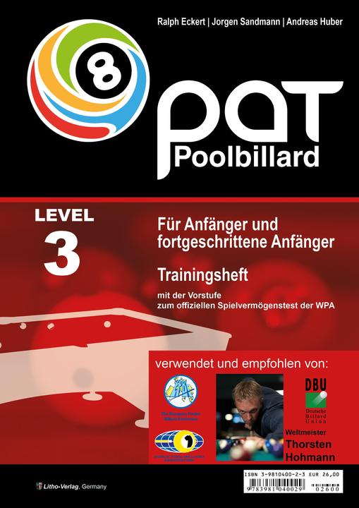 Produktbild Pool Billard Trainingsheft PAT 3