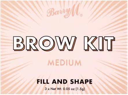 Image du produit Barry M Fill and Shape (Brow Kit) 1.2 g - Teinte : Medium (L) (MOYEN)