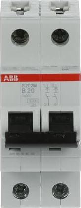 Image du produit ABB Disjoncteur S200 type B 20A 10kA