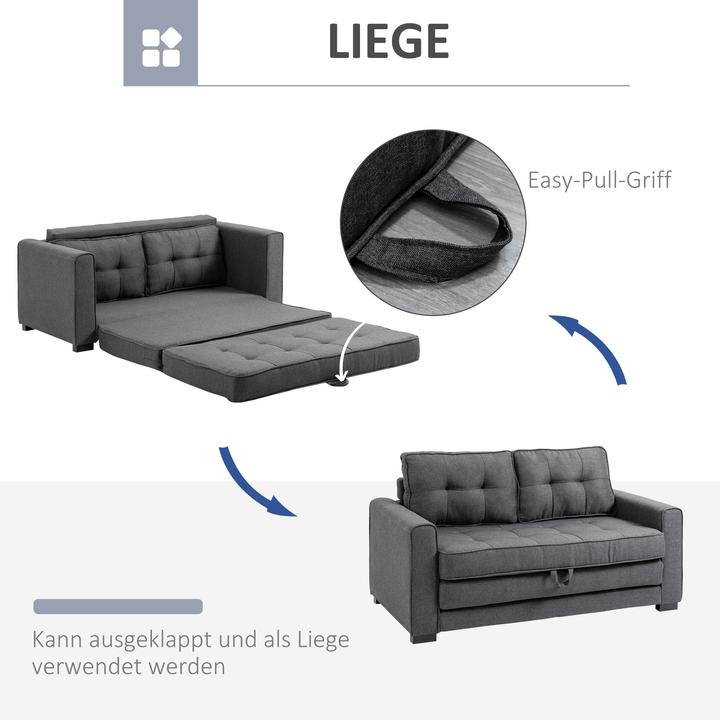 Produktbild Homcom Schlafsofa mit Sitzkissen