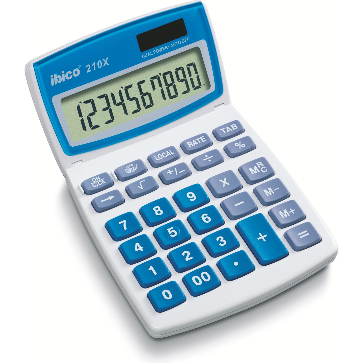 Ibico, Taschenrechner, 210x (Solarzellen, Batterien)