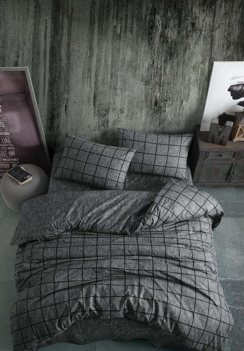 Productafbeelding L'essentiel Kare Ranforce Double Quilt Cover Set (Dekbedovertrek, 200 x 220 cm)