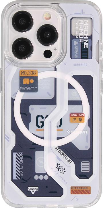 Produktbild PhoneLook Hülle Gummi Silikon Machine Armor Type-G20 MagSafe Hellblau (Apple iPhone 15 Pro Max)