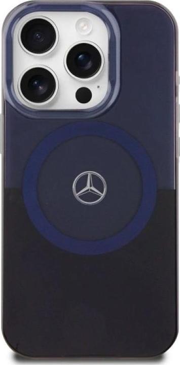 Produktbild Mercedes MEHMP16X23HBIKV iPhone 16 Pro Max 6.9" czarny niebieski/black blue hardcase MB Double La (Apple iPhone 16 Pro Max)