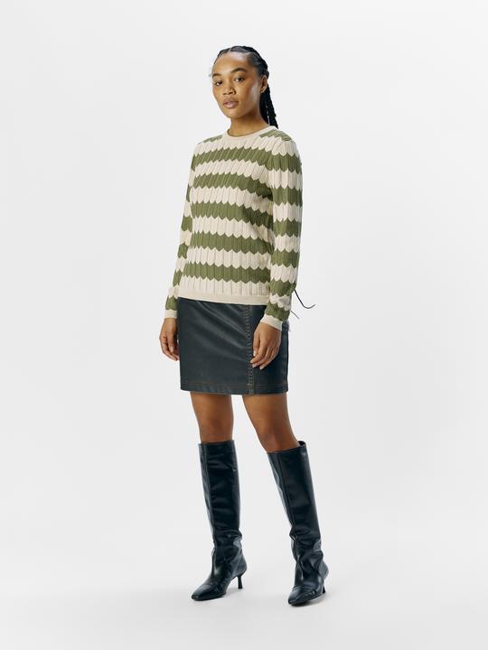 Produktbild Object Gestreifter Strickpullover (M)