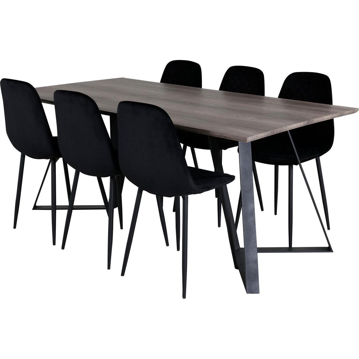 Thumbnail - Ebuy24, Esstisch, Essgruppe Marina 10 (7-teilig) (90 x 180 x 75 cm)