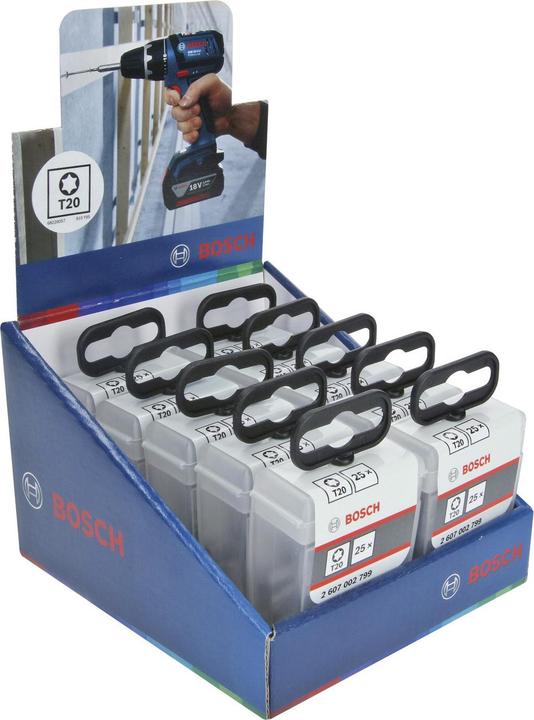 Actual product image Bosch Professional Zubehör Screwdriver bit ExH T20, 25 mm, 25-pack (Hexagon socket TX M20)
