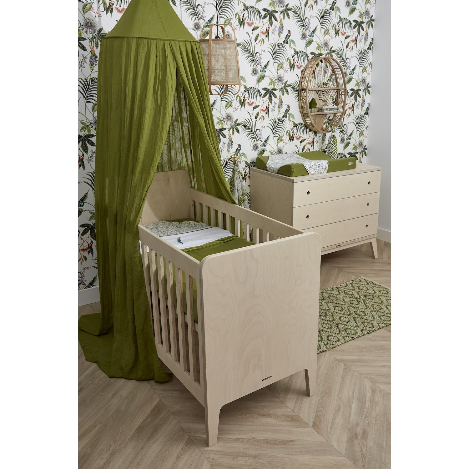 Thumbnail - Meyco, Babybett Zubehör, Betthimmel Uni avocado