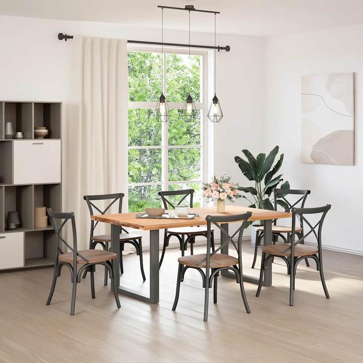 Immagine prodotto vidaXL Gambe per tavolino a U 2 pz. Gamba del tavolo in acciaio antracite 90x(72-73) cm