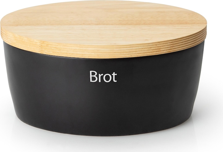 Image du produit Continenta Keramik Brottopf oval, schwarz, 27x20xH13,5cm