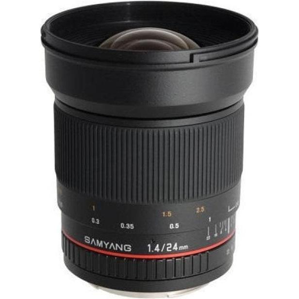 Samyang 24mm f/1.4 ED AS IF UMC Sony E (Sony E, Full frame), Obiettivo, Nero