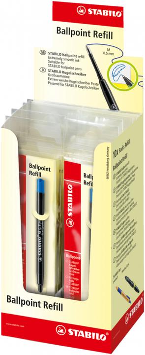 Actual product image STABILO Ballpoint Refill Ballpoint Pen Large Capacity Refill (Refill, Blue, 0.50 mm)