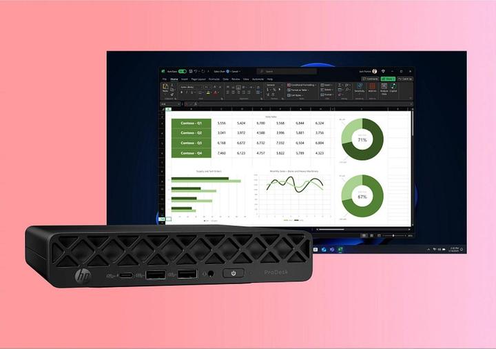 Image du produit HP ProDesk 4 Mini G1i AI PC (512 Go, 24 Go, Intel Arc Graphics)