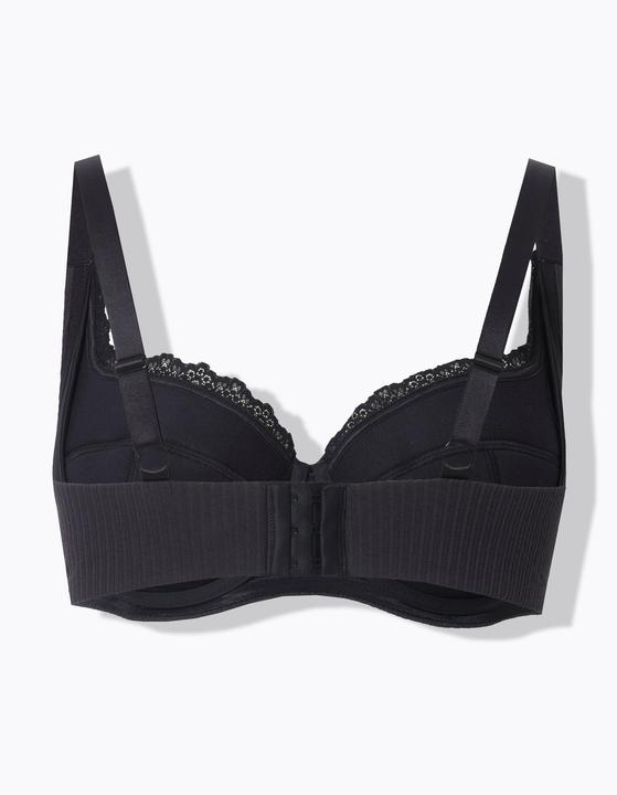 Actual product image Ulla Popken Textured Pinstripe Underwire Bra (110 E)