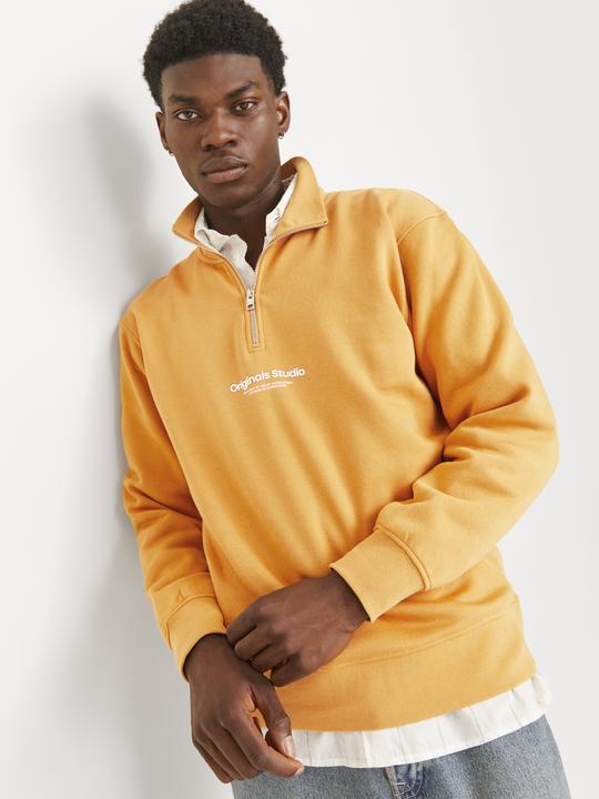 Produktbild Jack & Jones Text Sweatshirt mit halbem Reissverschluss Sweatshirt mit halbem Reissverschluss (M)