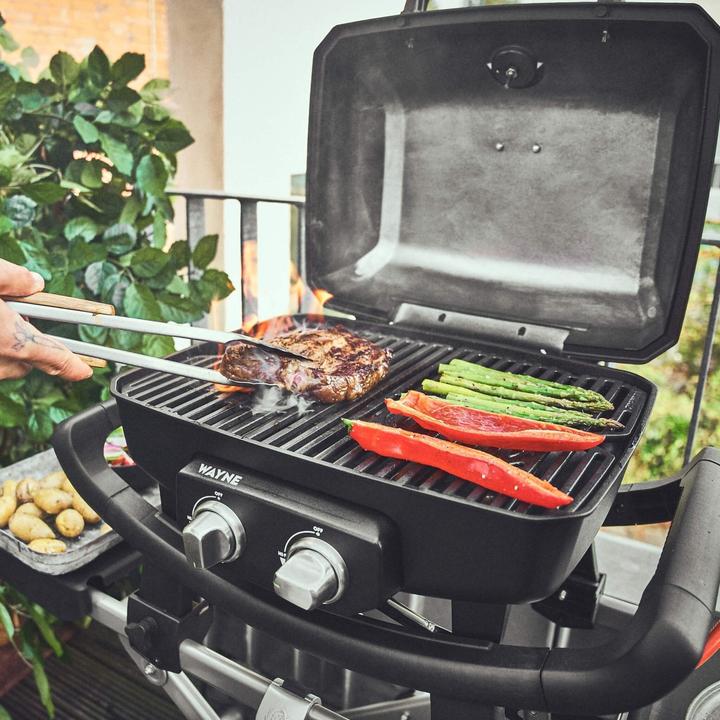 Actual product image Burnhard Wayne Balkongrill 2-Brenner, black (4.40 kW)