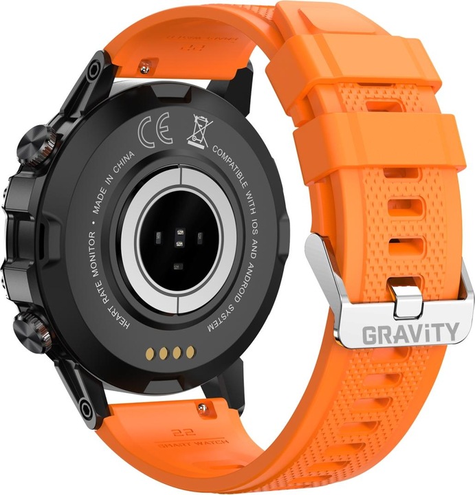 Produktbild Gravity SMARTWATCH MĘSKI GT9-4 - WYKONYWANIE POŁĄCZEŃ, CIŚNIENIOMIERZ (sg021d)