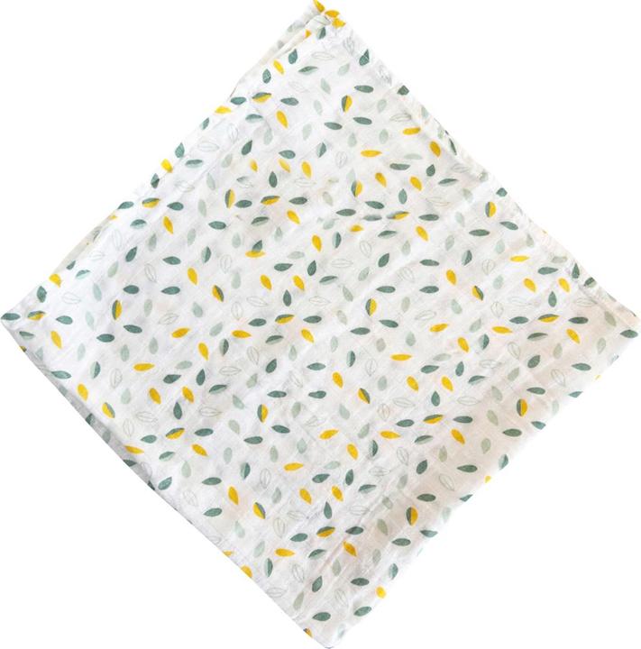Image du produit Love Kids Nuscheli mit Namen 70x70 cm, Blätter (70 cm, 70 cm)