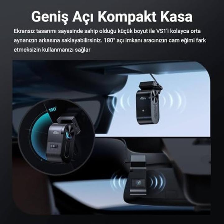 Produktbild Viofo VS1 2K (WLAN, GPS-Empfänger, Beschleunigungssensor, Eingebautes Mikrofon, 2K)