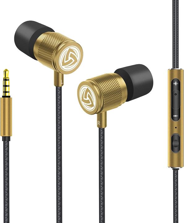 Ludos In-Ear Kopfhörer mit Mikrofon und Memory Foam (Kabelgebunden)