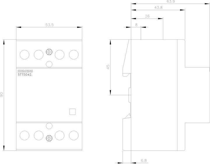 Produktbild Siemens Insta Contactor 2NO/2NC 230V