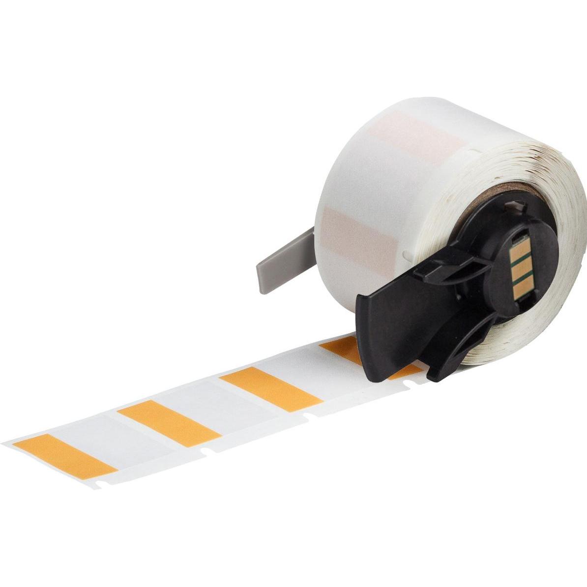Brady, Etiketten, M6-19-427-OR, Vinyl, selbstlaminierend, Orange/Transparent, matt, 25.40 x 9.53(25.40) mm, fü