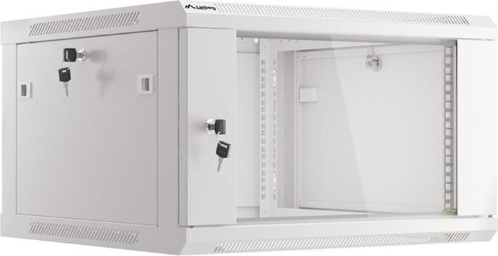 Lanberg Wand- Rack 19 " 6U 600x600mm grau (6 HE, 19 Zoll Rack)