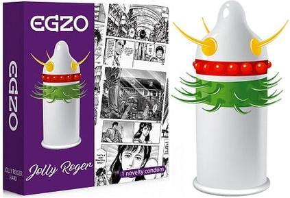 Actual product image Jolly Roger EGZO prezerwatywa z pieszczącymi kolcami i wypustkami Medium 1szt. (1 pcs.)