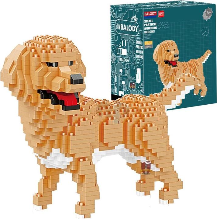 Actual product image Balody 18243 - Golden Retriever (824 pieces)