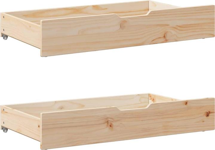 VidaXL Bed drawers with castors 2 pcs.