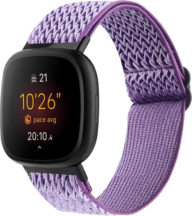 Immagine prodotto Cover-Discount Fitbit Versa 4 / Sense 2 - Polsino di ricambio in nylon viola (Nylon)