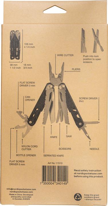Produktbild Nordic Pocket Saw Multi-Tool (13 Funktionen)