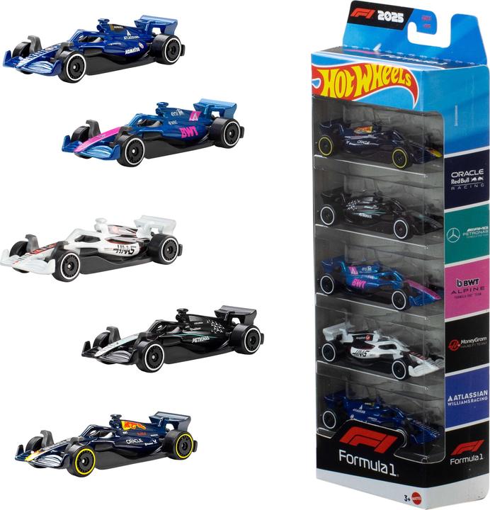 0 Hot Wheels Formule 1 5-pack