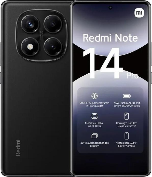 Produktbild Xiaomi Redmi Note 14 Pro (256 GB, Ocean Blue, 6.67", Dual SIM, 4G)