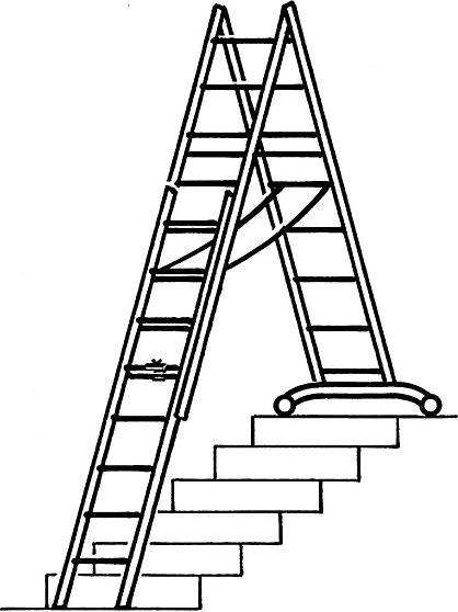 Actual product image kaiserkraft Aluminium multi-purpose ladder (Multi-purpose ladder, 970 cm)