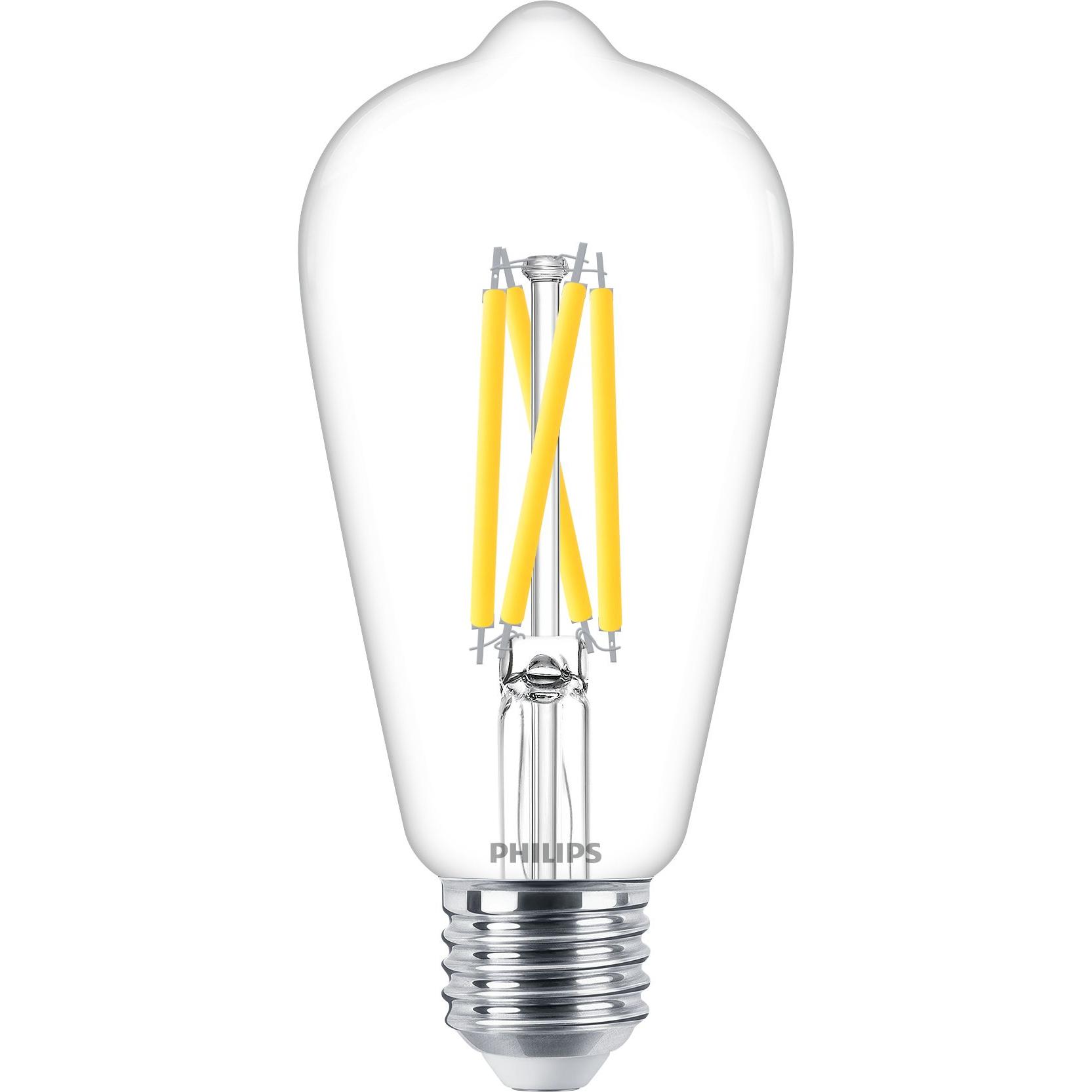 Philips, Leuchtmittel, Warm Glow (E27, 5.90 W, 806 lm, 1 x, D)