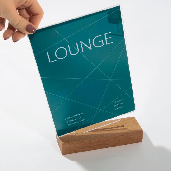 Image du produit Sigel Display da Tavolo A4 Base Quercia Alta Acrilico (A4)