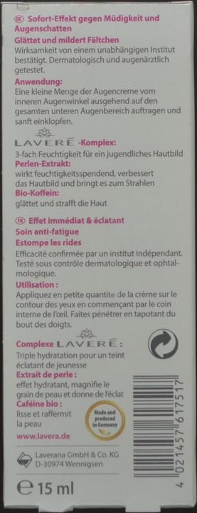 Immagine prodotto Lavera Illuminante (Crema per la cura degli occhi, 15 ml)