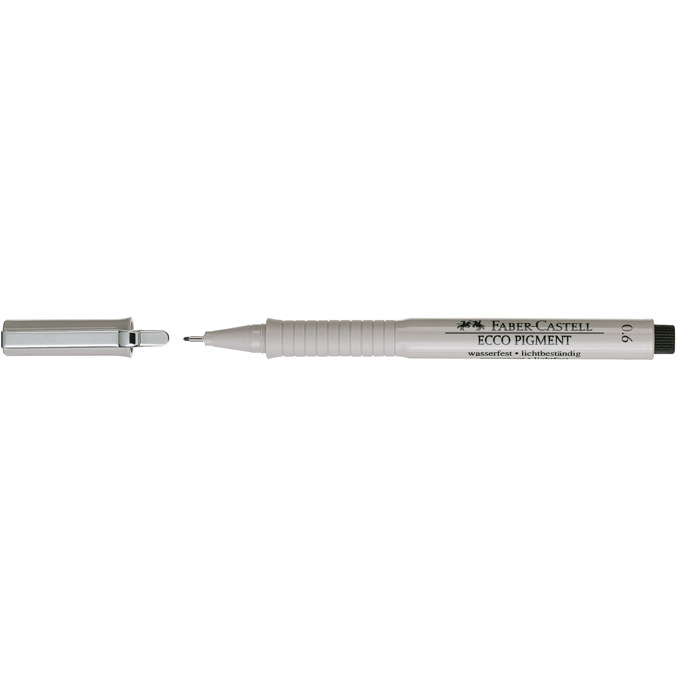 Faber-Castell, Schreibstifte, Pigmentliner ECCO PIGMENT 0,6 mm, schwarz (Schwarz, 1 x)