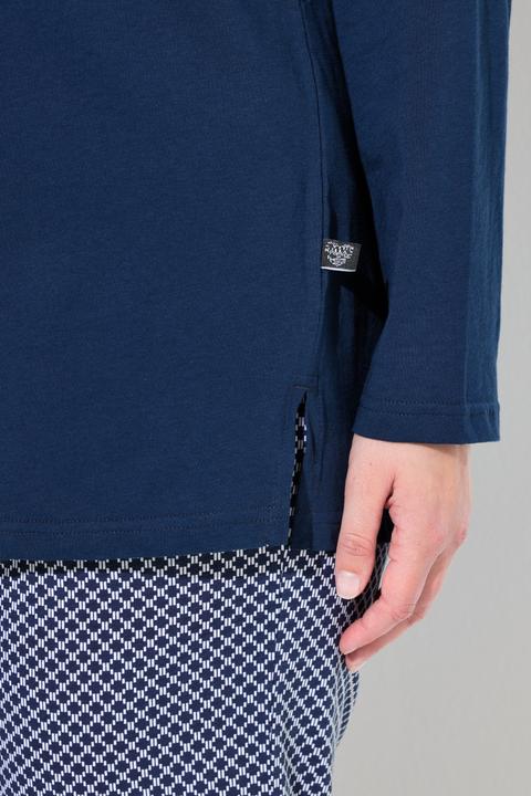 Produktbild Ulla Popken Pyjama, Muster, Rundhals, Langarm (46, 48)