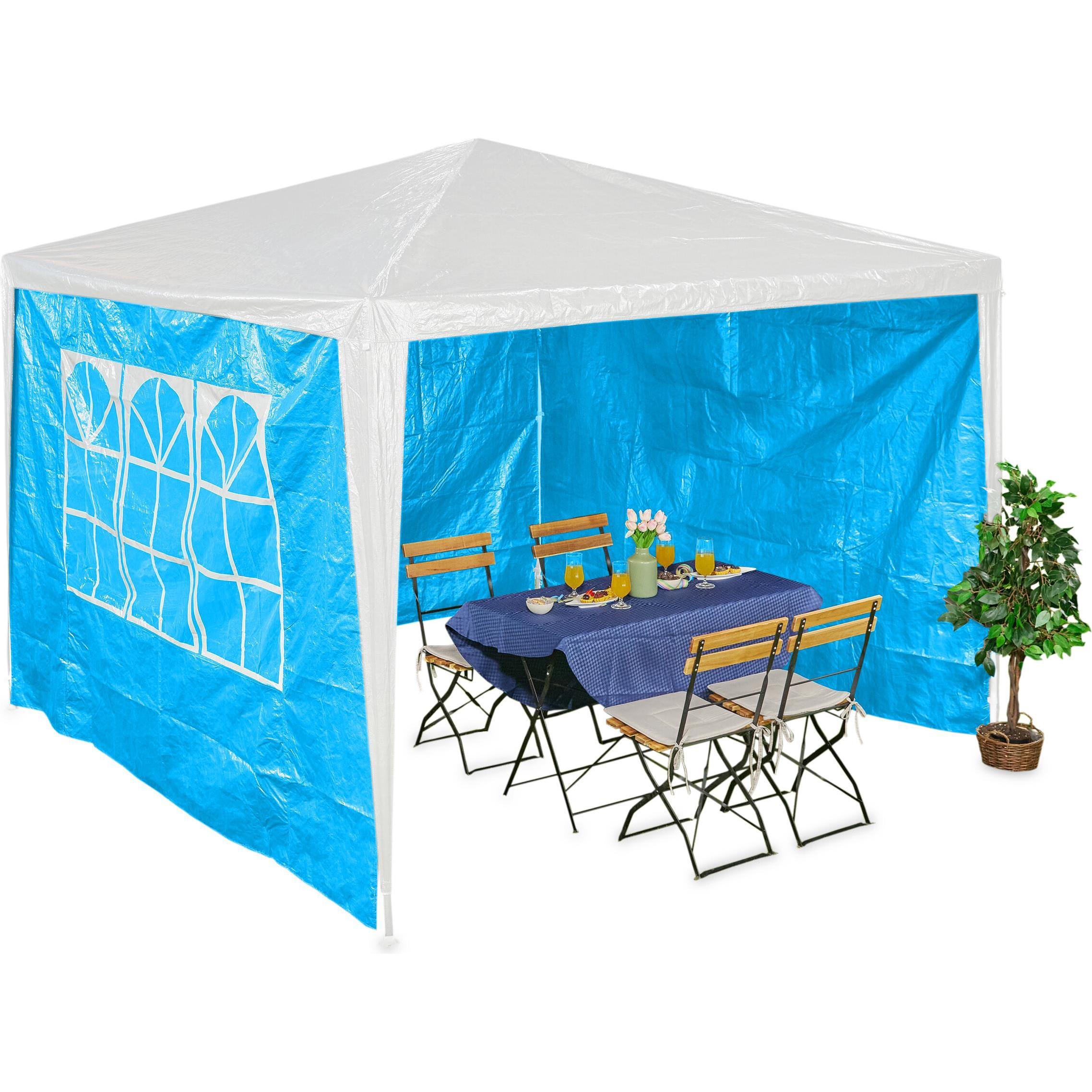 Relaxdays, Pavillon, 3x Pavillon-Seitenteile (10 cm, 300 cm)