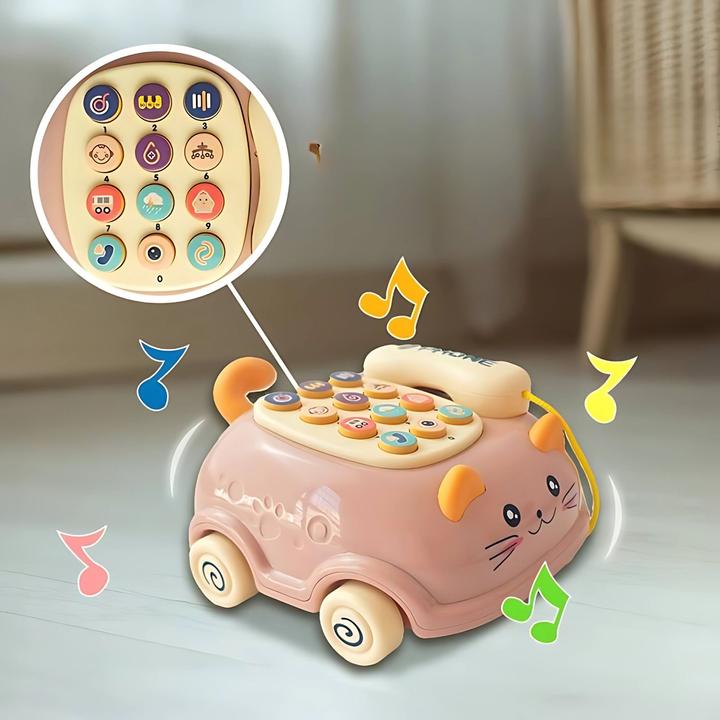 Actual product image Milkii Interactive music car toy with cat phone