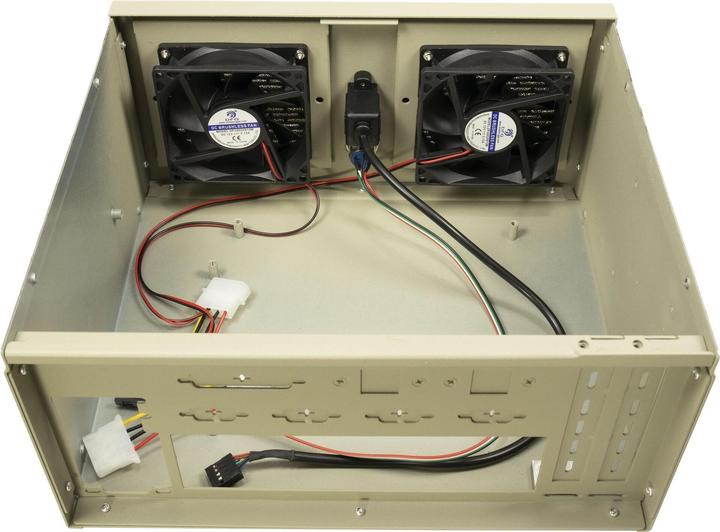 Produktbild Intertech INTER-TECH IPC S34T - Gehaeuse für Mini-Serversysteme 2x USB 2.0 2x 80mm Luefter serienmaessig