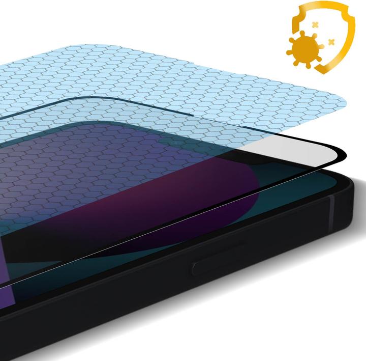 Immagine prodotto Muvit Vetro blindato, filtro per la luce blu, vetro protettivo (1 pz., Apple iPhone 13 Pro)