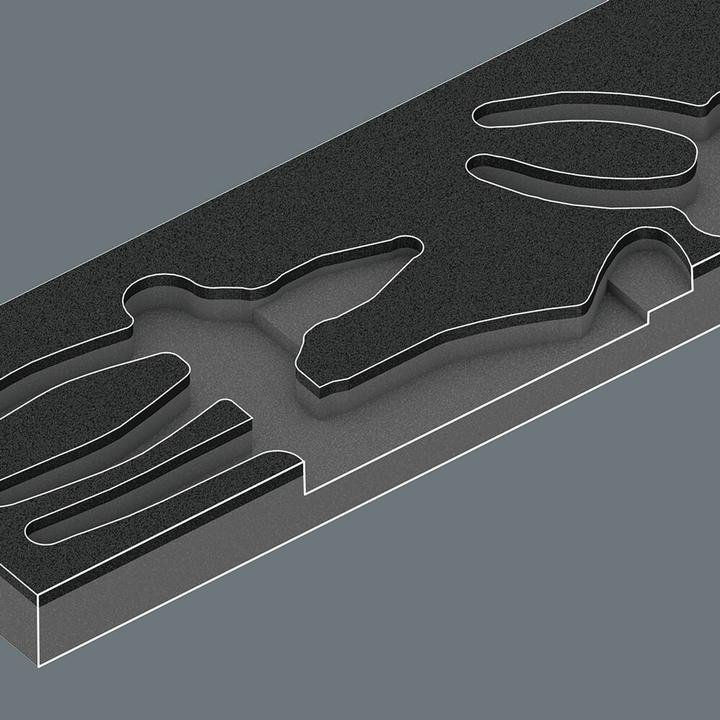Produktbild Wera 9780 Schaumstoffeinlage KNIPEX Zangen Set 1 (392 mm)