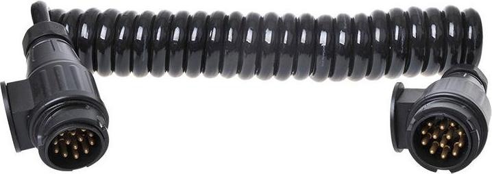 Actual product image ProPlus Spiral cable with 2x plug 13-pole PVC in blister pack (3.50 m)