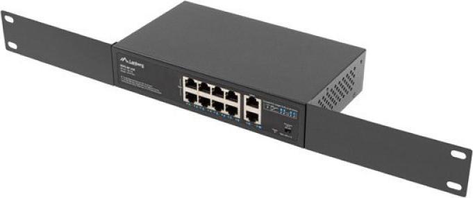 Actual product image Lanberg RSFE-8P-2GE-120 network switch Unmanaged Gigabit Ethernet (10/100/1000) Power over Ethernet (10 ports)
