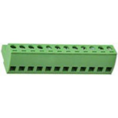 Rs Pro Steckbarer Klemmenblock Steckverbinder 12-K, Elektronikkabel + Stecker, Grün