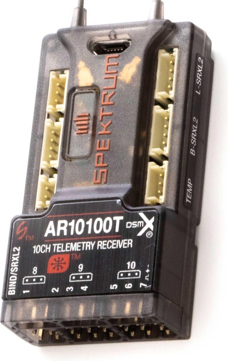 Actual product image Spektrum AR10100T 10-Channel Telemetry Receiver